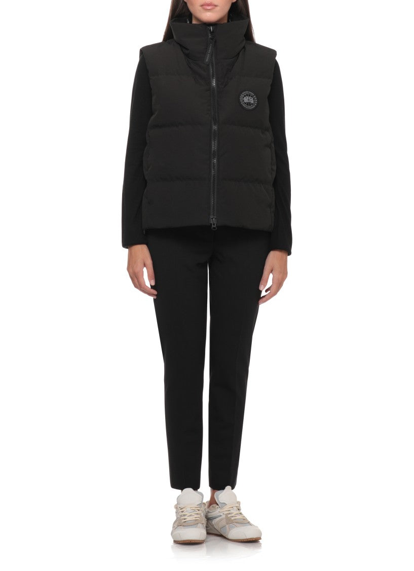 Canada Goose High-Neck Quilted Short Vest With Dual Zip Closure
