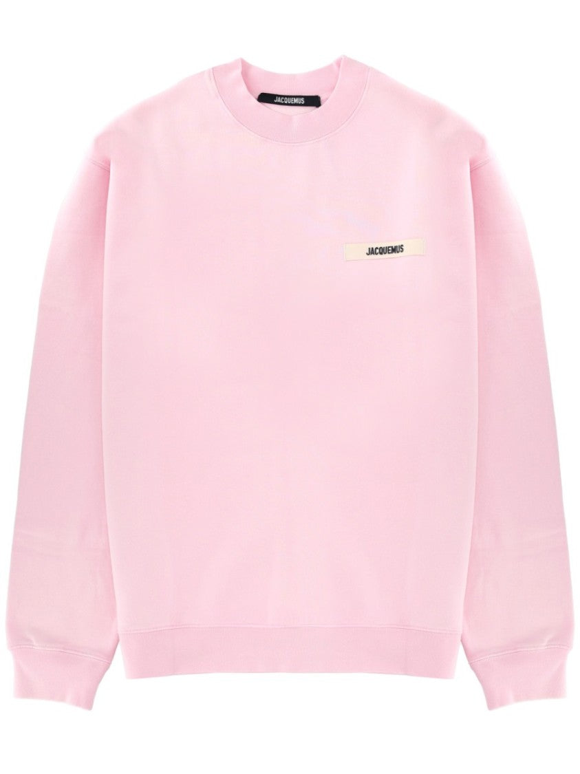 Jacquemus Soft Pink Grosgrain Logo Sweatshirt