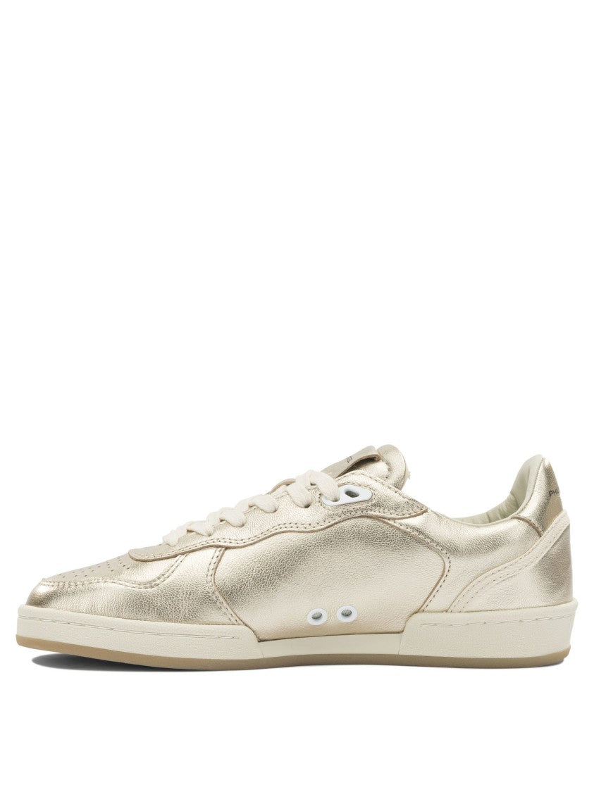 Philippe Model Paris Metallic Gold Leather Sneakers