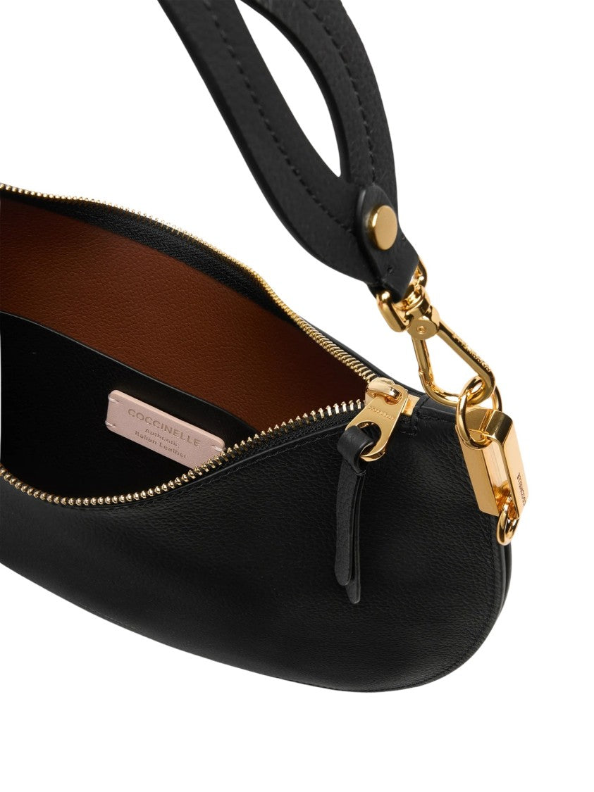 Coccinelle Half-Moon Top-Handle Shoulder Bag With Gold-Tone Accents