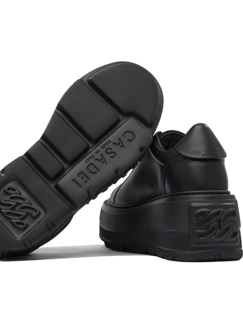 Casadei Sole Sneakers With Design And Elevated Platform