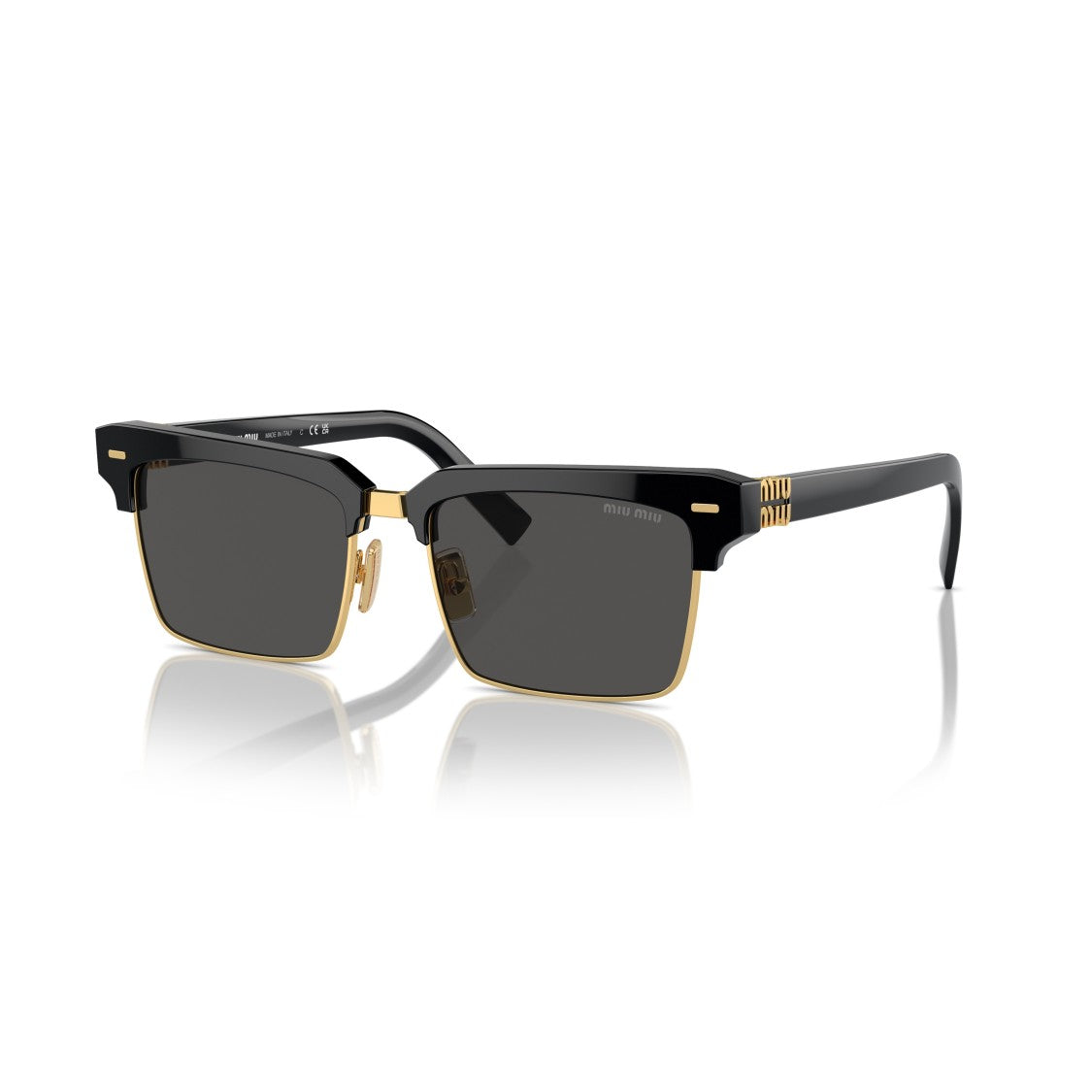 Miu Miu 0Mu 10Zs Bold Square Frame Sunglasses
