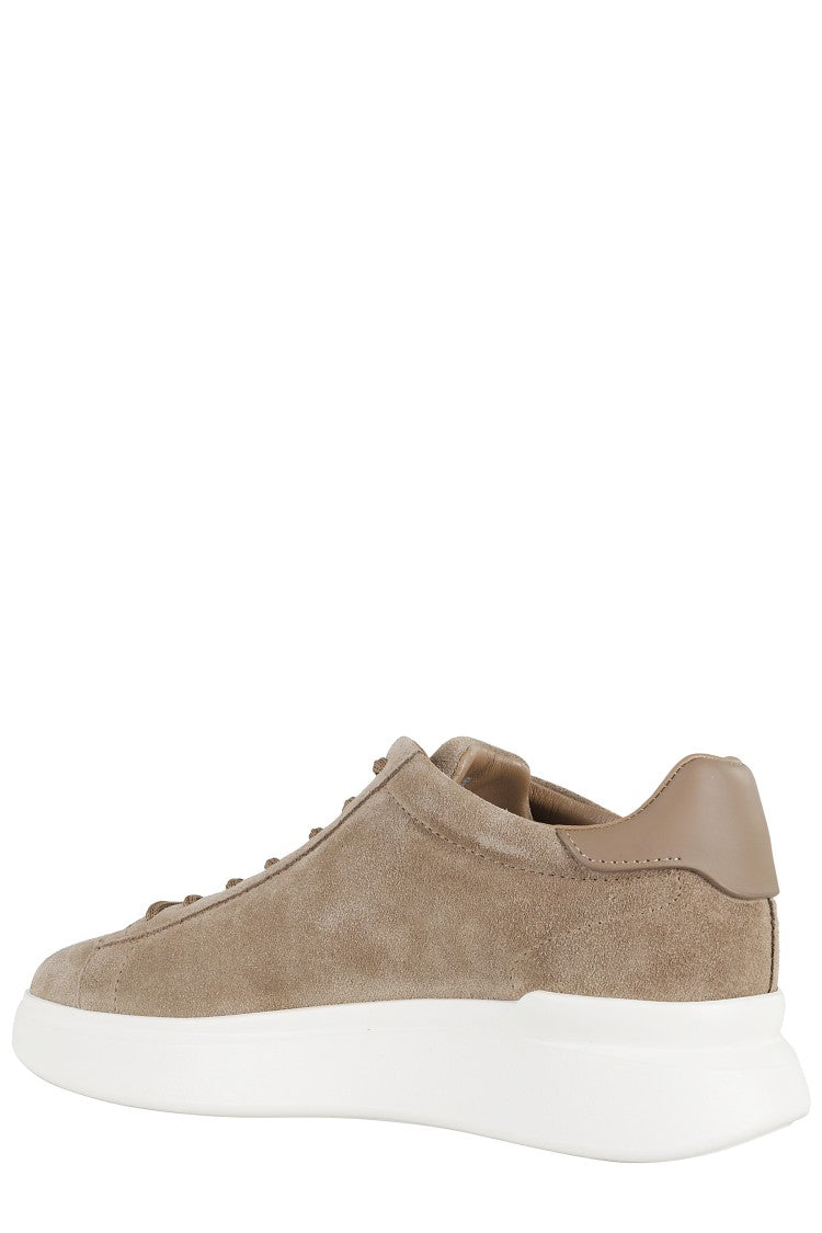 Hogan H580 Lace-Up Sneakers With Suede And Smooth Leather Accents