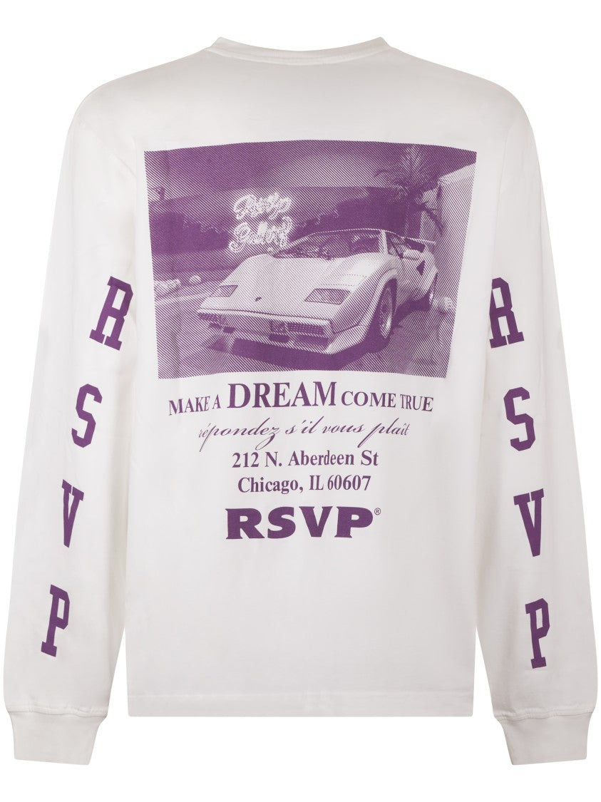 Agolde Long Sleeve Mock Neck With Lamb Print