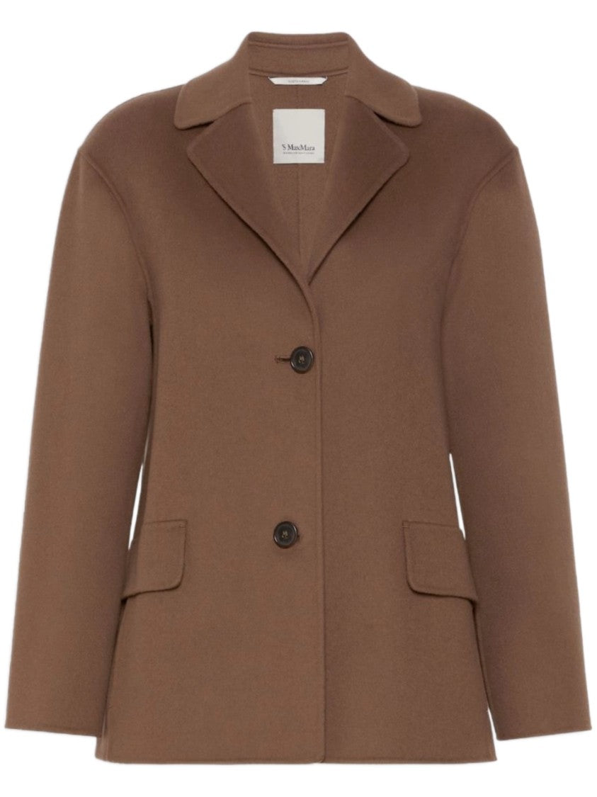 Max Mara Warm Brown Smmelfi Structured Boxy Jacket