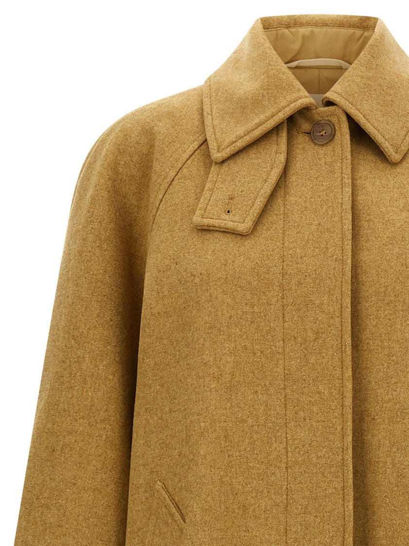 A.P.C. Long Virgin Wool Coat With Removable Features