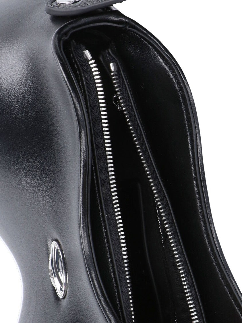 Diesel Minimalist Black Tote Bag With Silver Logo