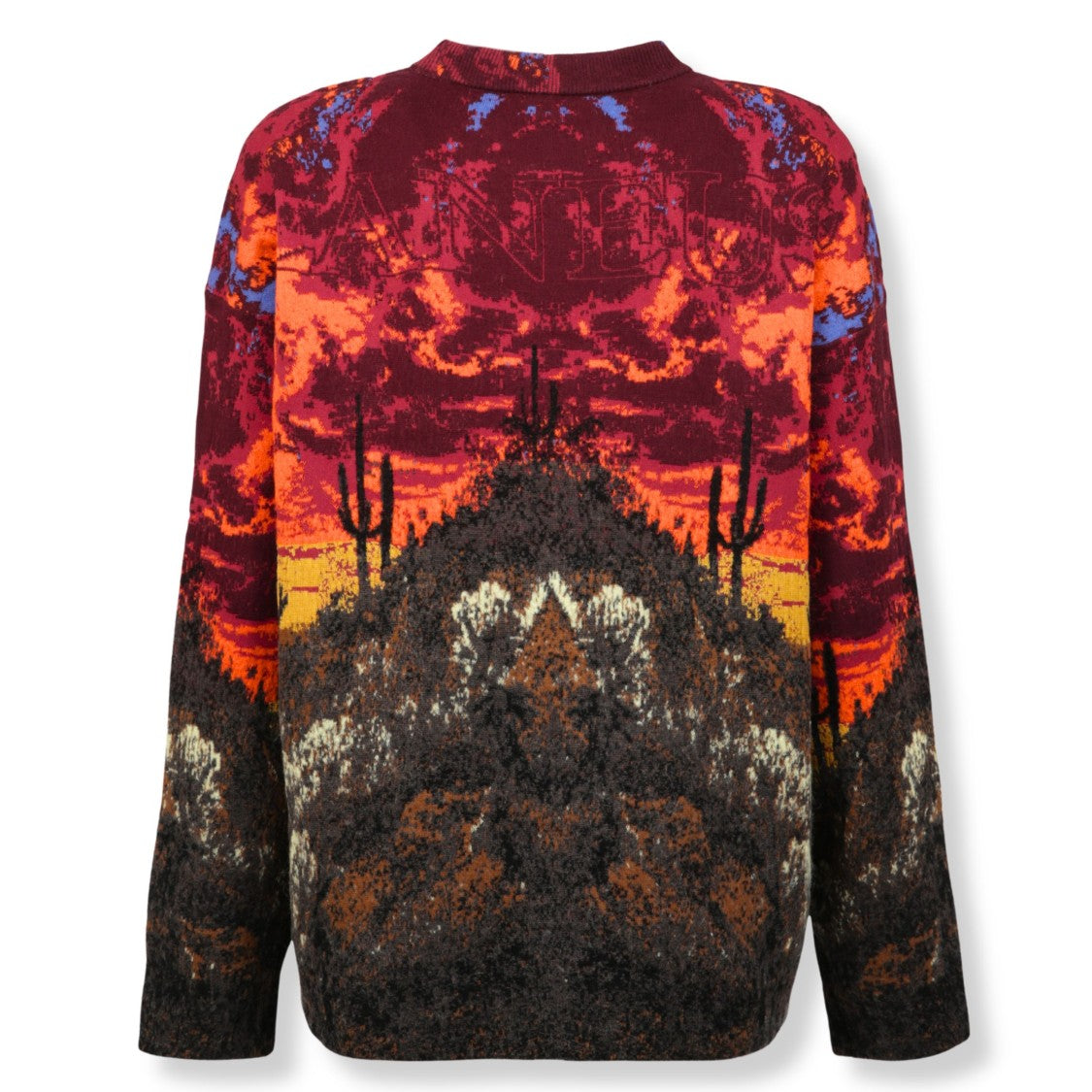 Laneus Textured Knit Jacket With Classic Silhouette