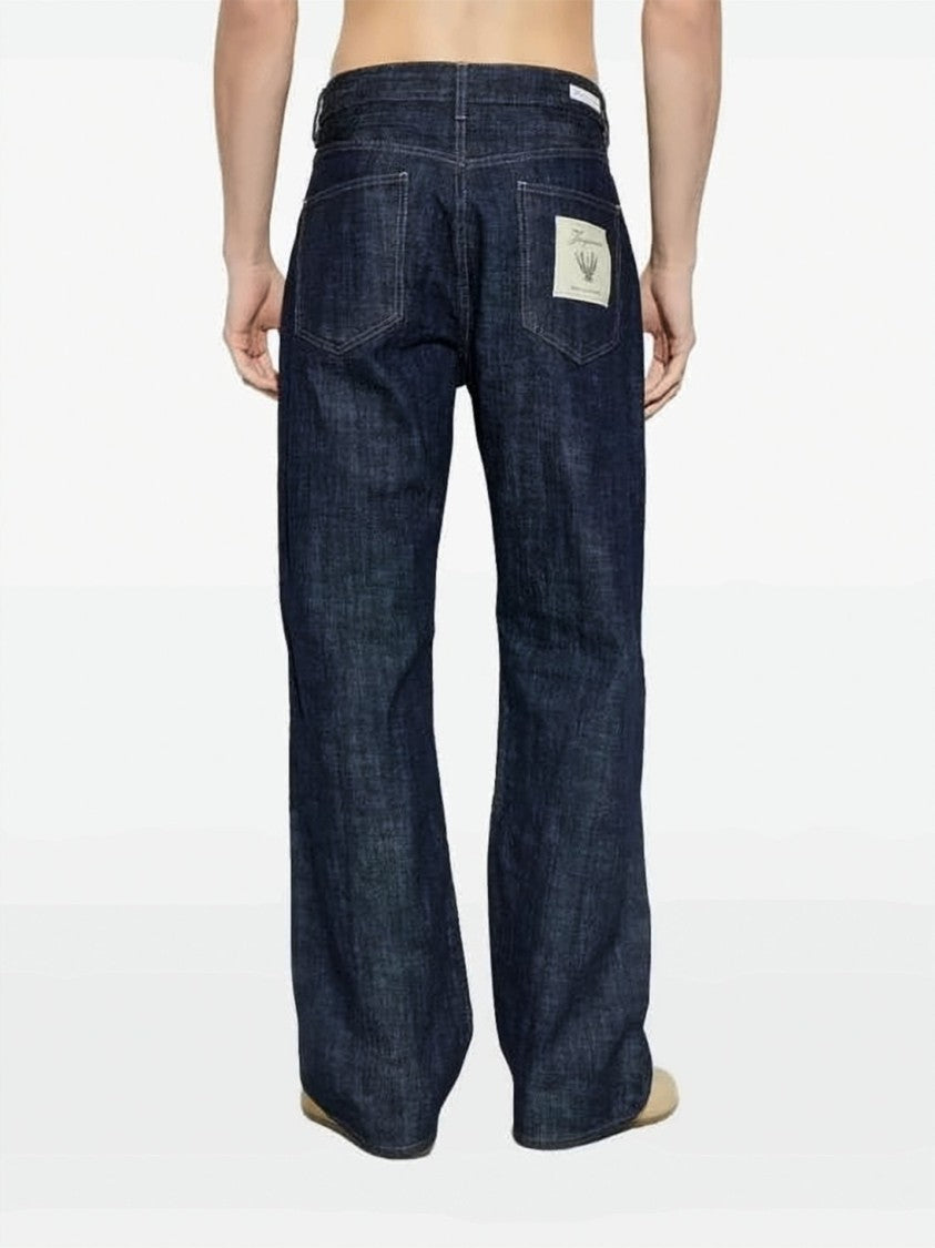 Jacquemus Straight-Leg Denim Jeans With Textured Cotton