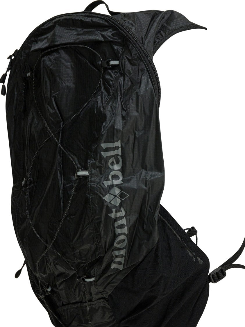 Montbell Versatile Black Backpack With Adjustable Straps And Utility Features