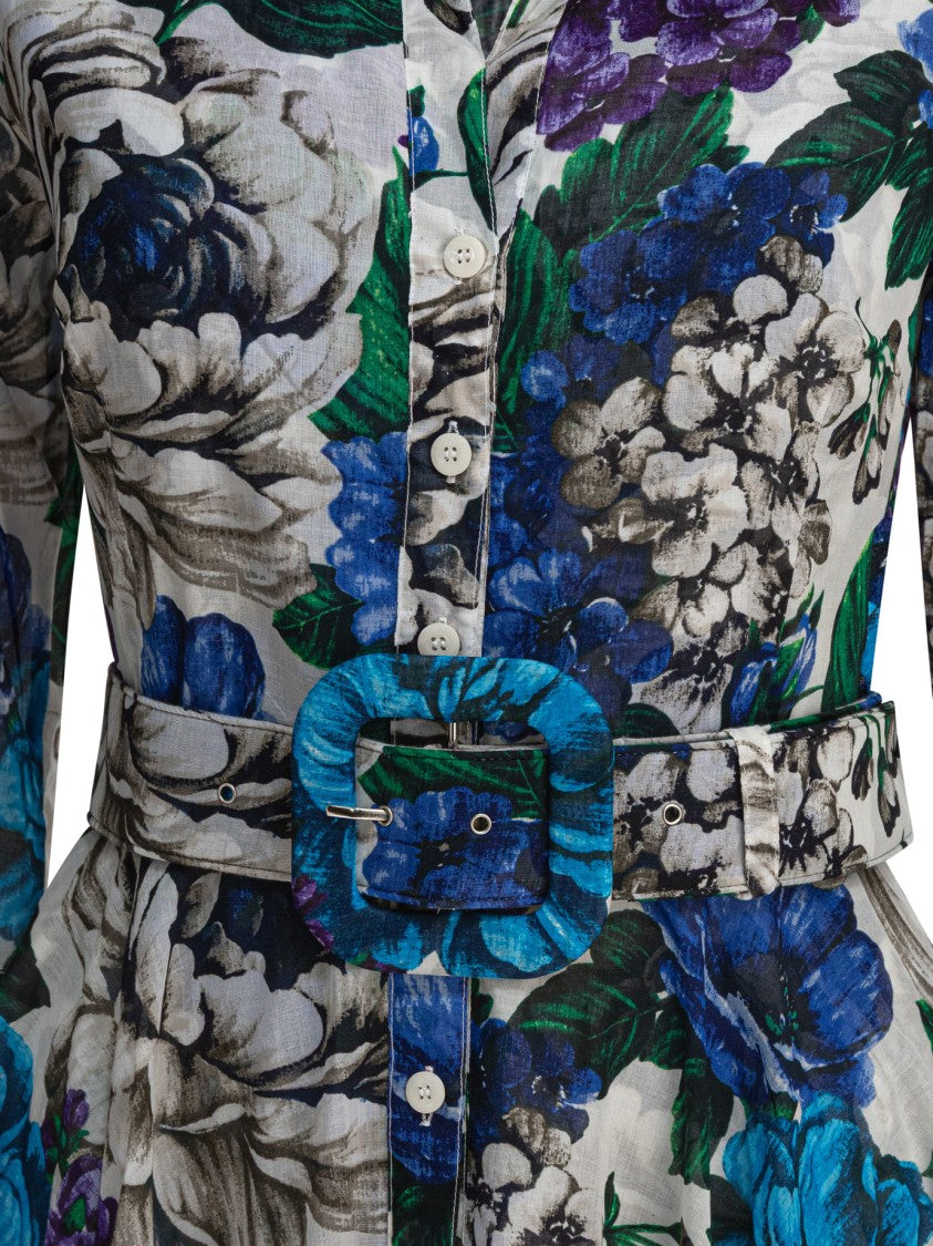 Samantha Sung Knee-Length Floral Print Dress