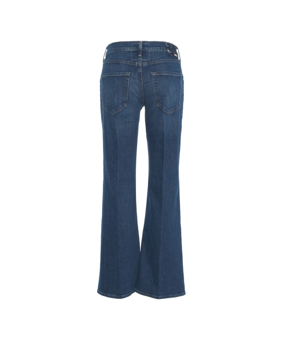 Mother Classic Flared Jeans With Worn-In Aesthetic