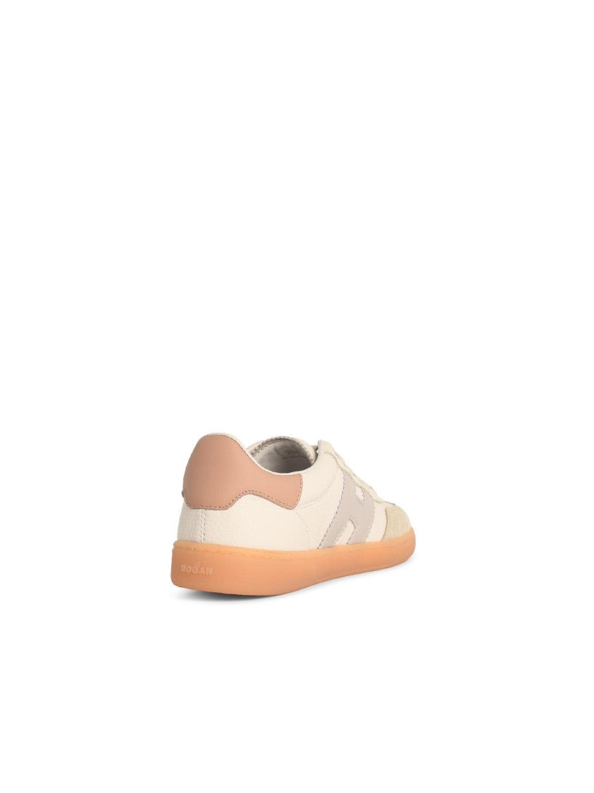 Hogan 'Cool' White Nappa Leather Sneakers