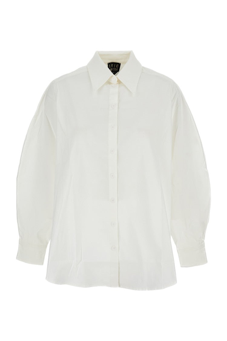 Irie' Crisp White Shirt With Structured Collar And Button-Down Front