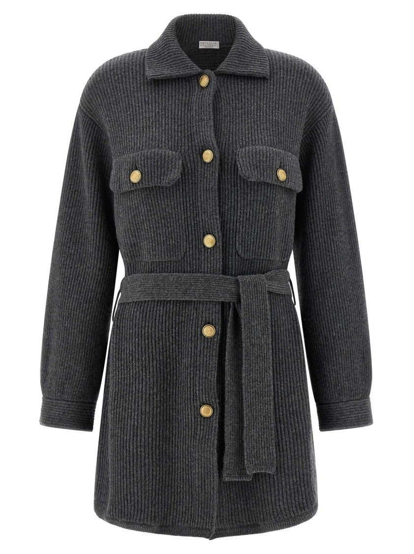 Brunello Cucinelli English Ribbed Cardigan