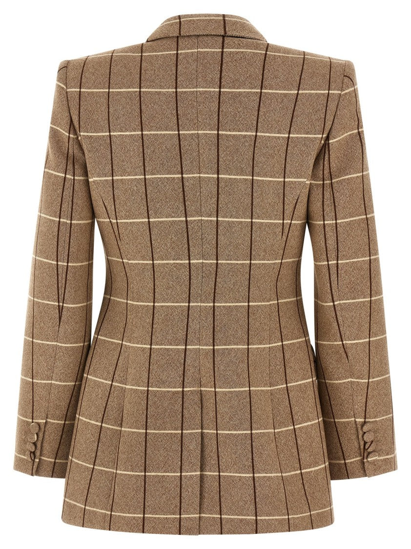 Valentino Garavani Structured Double-Breasted Wool Blazer With Peak Lapels