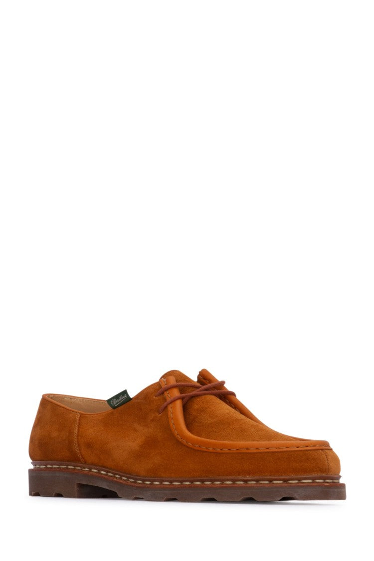Paraboot Brown Lace-Up Suede Shoes