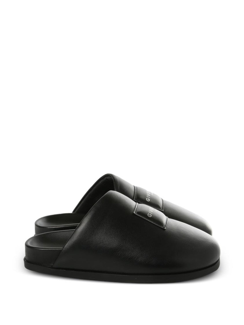Givenchy Black Label Padded Asymmetric Flat Mules