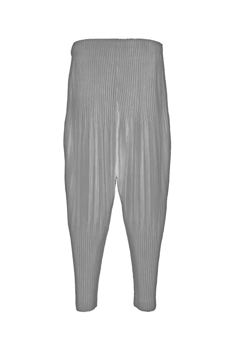 Homme Plissé Issey Miyake Pleated Design Jogger Pants With Tapered Fit