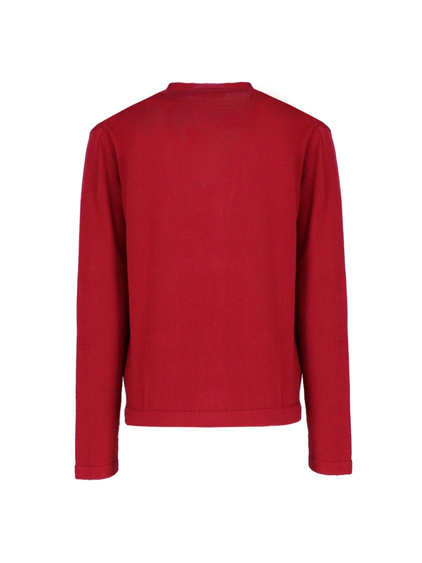 Vivienne Westwood Logo Red & Cashmere Cardigan – Red