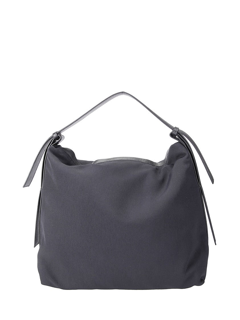 Studio Nicholson Minimalist Nylon Shoulder Bag With Leather Accents