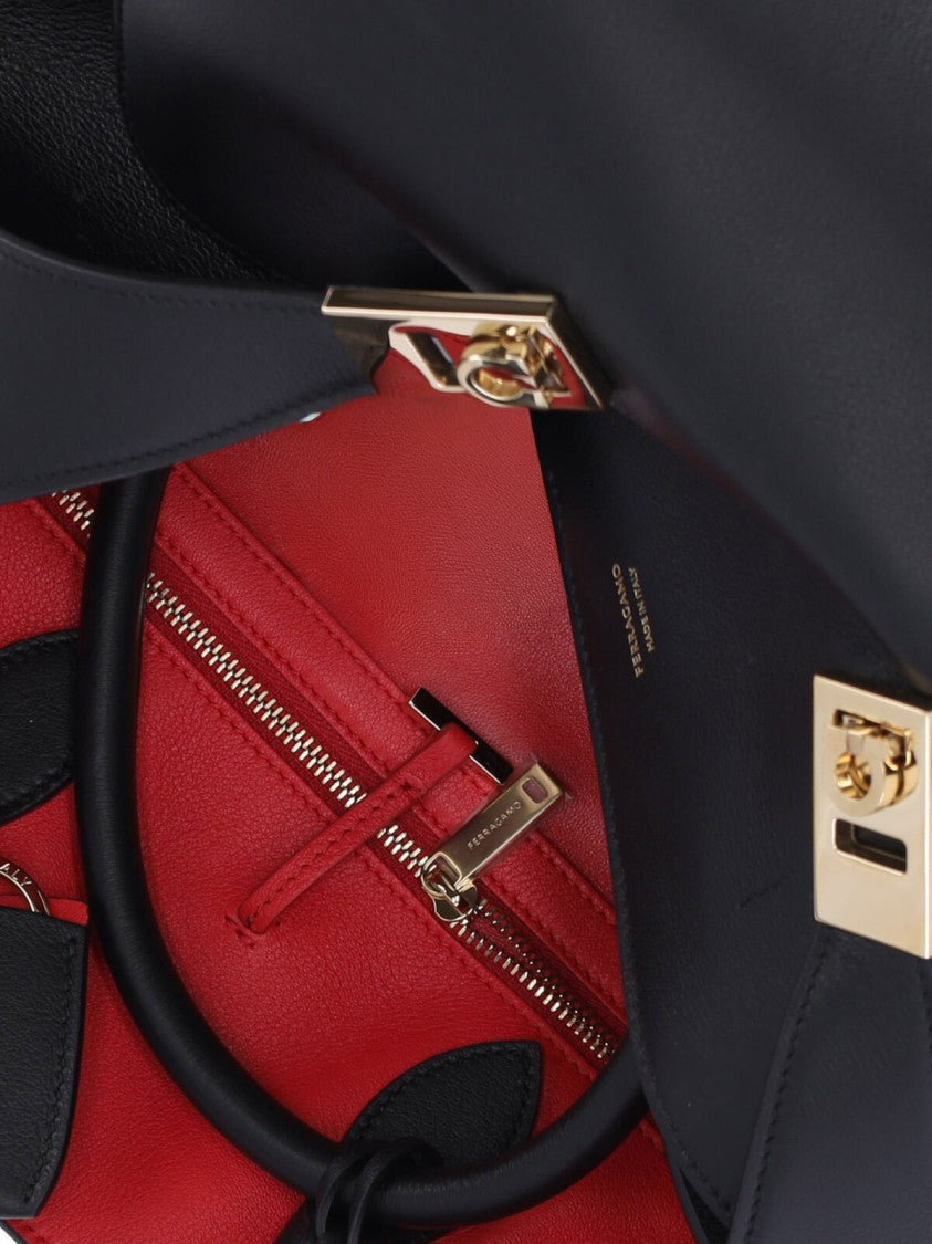 Ferragamo "Hug" Handbag – Black