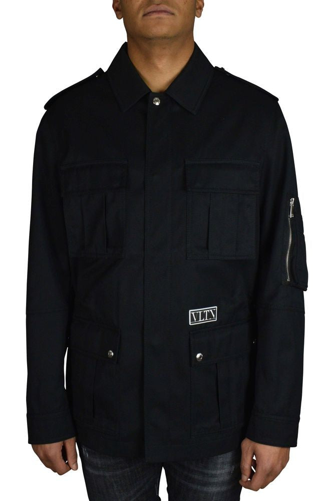 Valentino Garavani Garavani Black Cotton Utility Jacket