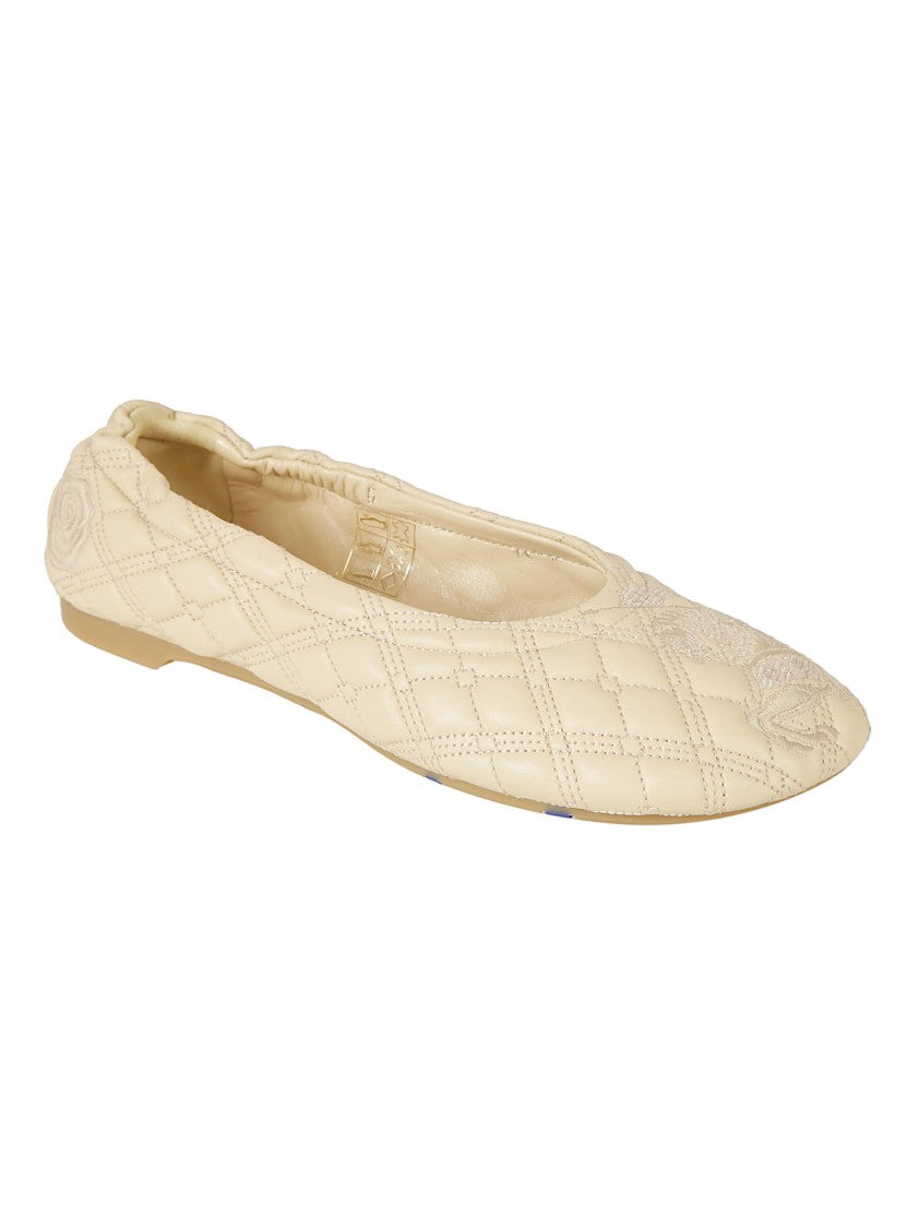 Burberry Quilted Lamb Leather Flat Shoes