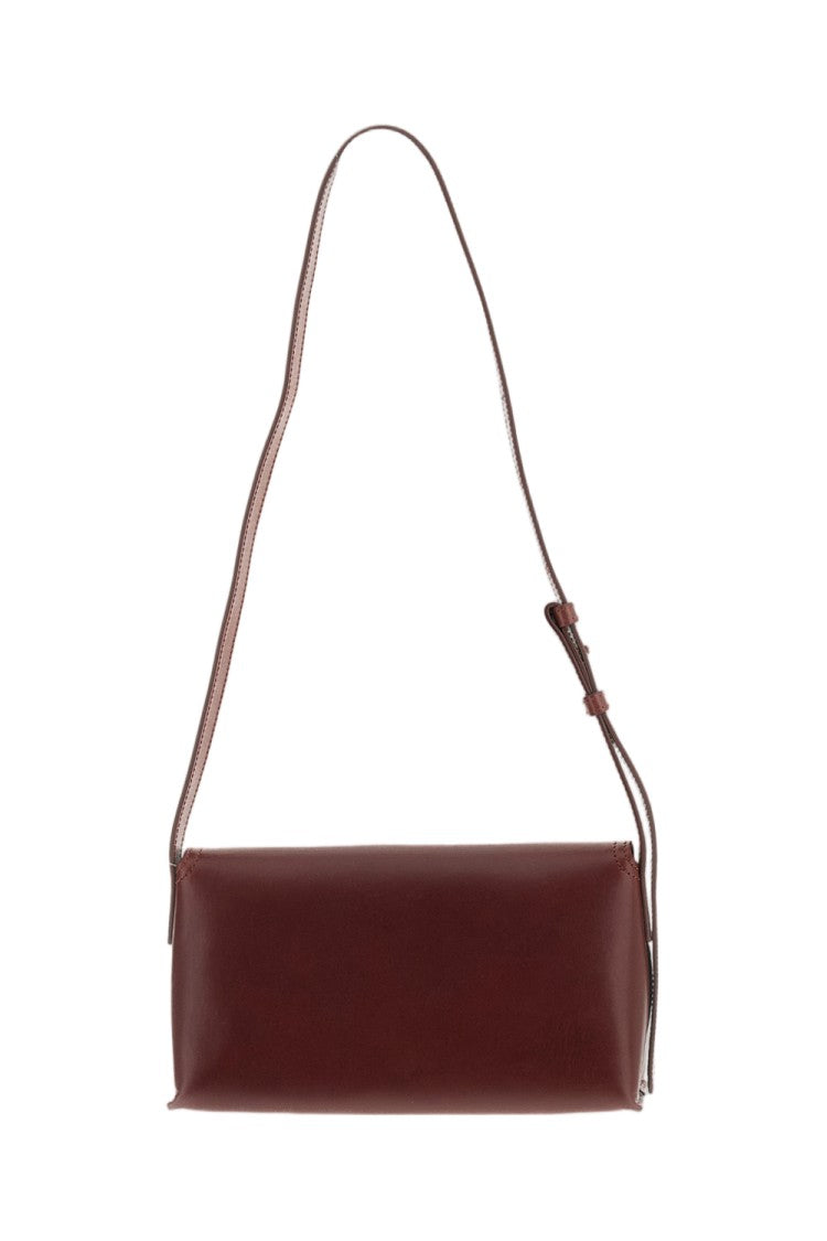 A.P.C. Structured Smooth Leather Crossbody Bag With Gold-Finish Clasp