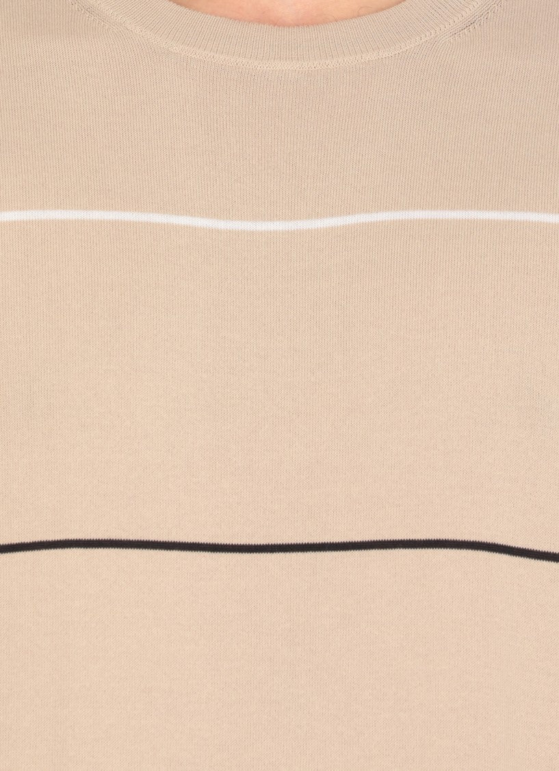 Peserico Beige Cotton Polo Shirt