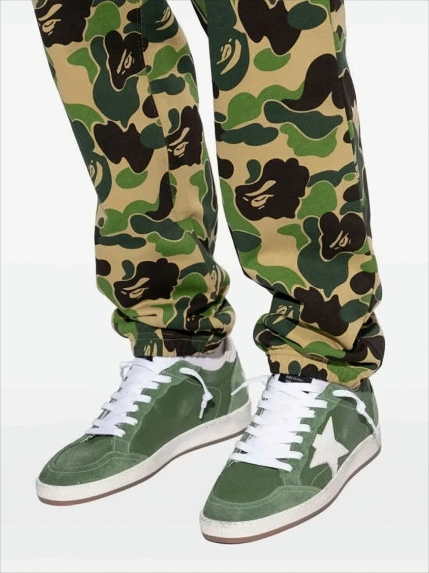 Golden Goose Green Goatskin Low-Top Sneakers