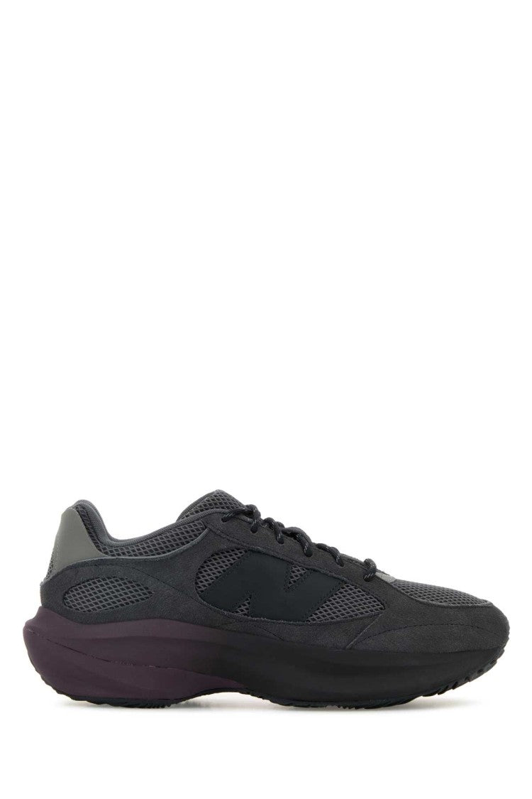 New Balance Dark Grey Suede And Mesh Wrpd Sneakers
