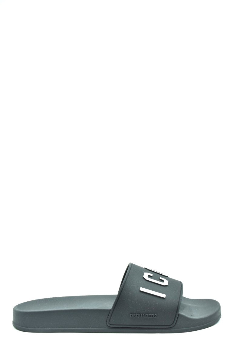 Dsquared2 Black Polyesster Sandals