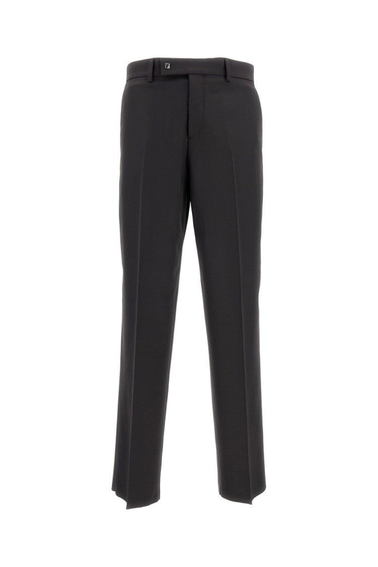 Fendi Brown Wool Trousers