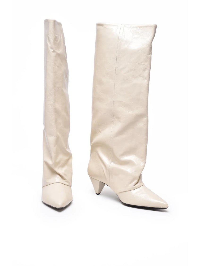 Alchimia White Patent Leather Boots