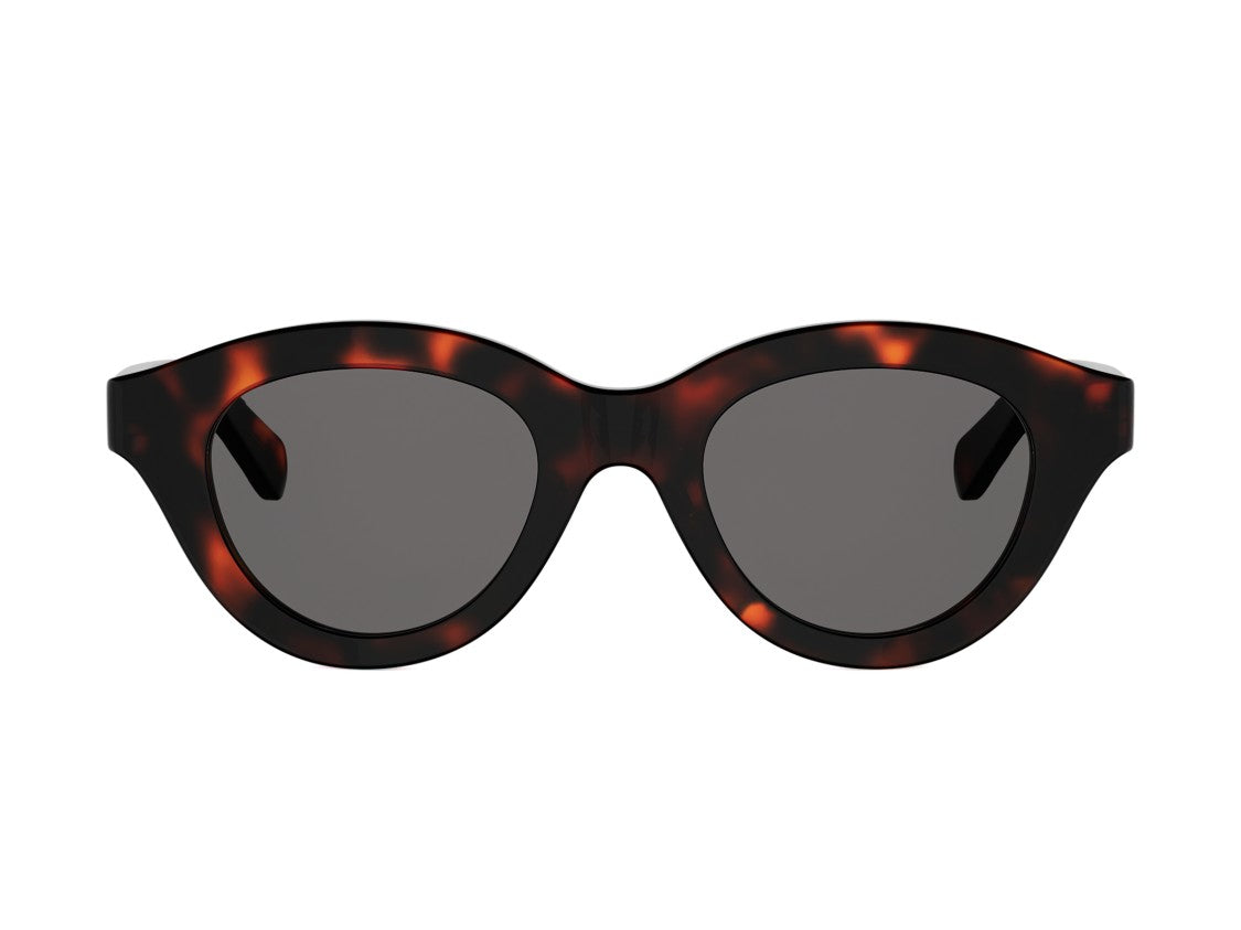 Celine Cl40338f Tortoiseshell Oversized Round Sunglasses