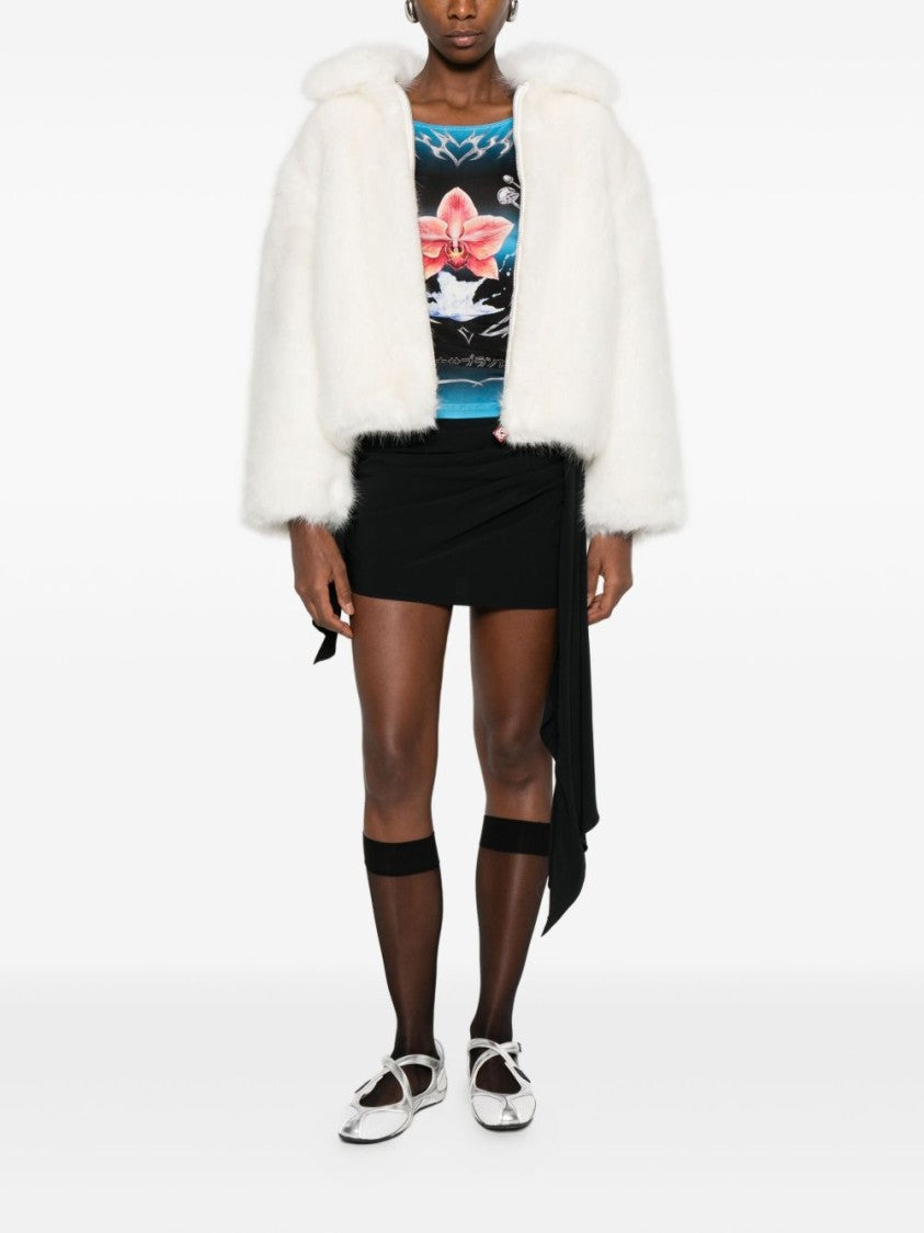 Casablanca Gradient Long-Sleeve Top With Orchid Graphic