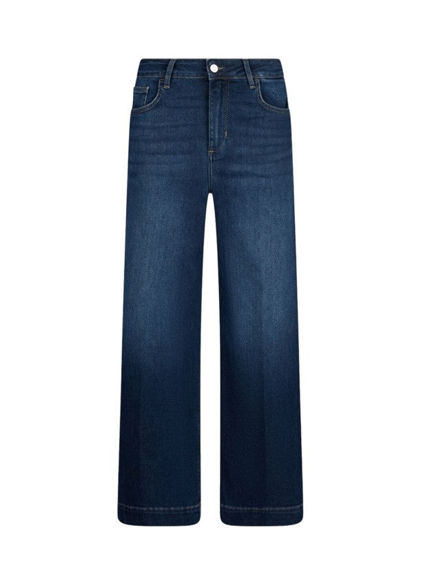 Liu Jo High-Waisted Flared Denim Jeans With Rhinestone Detail
