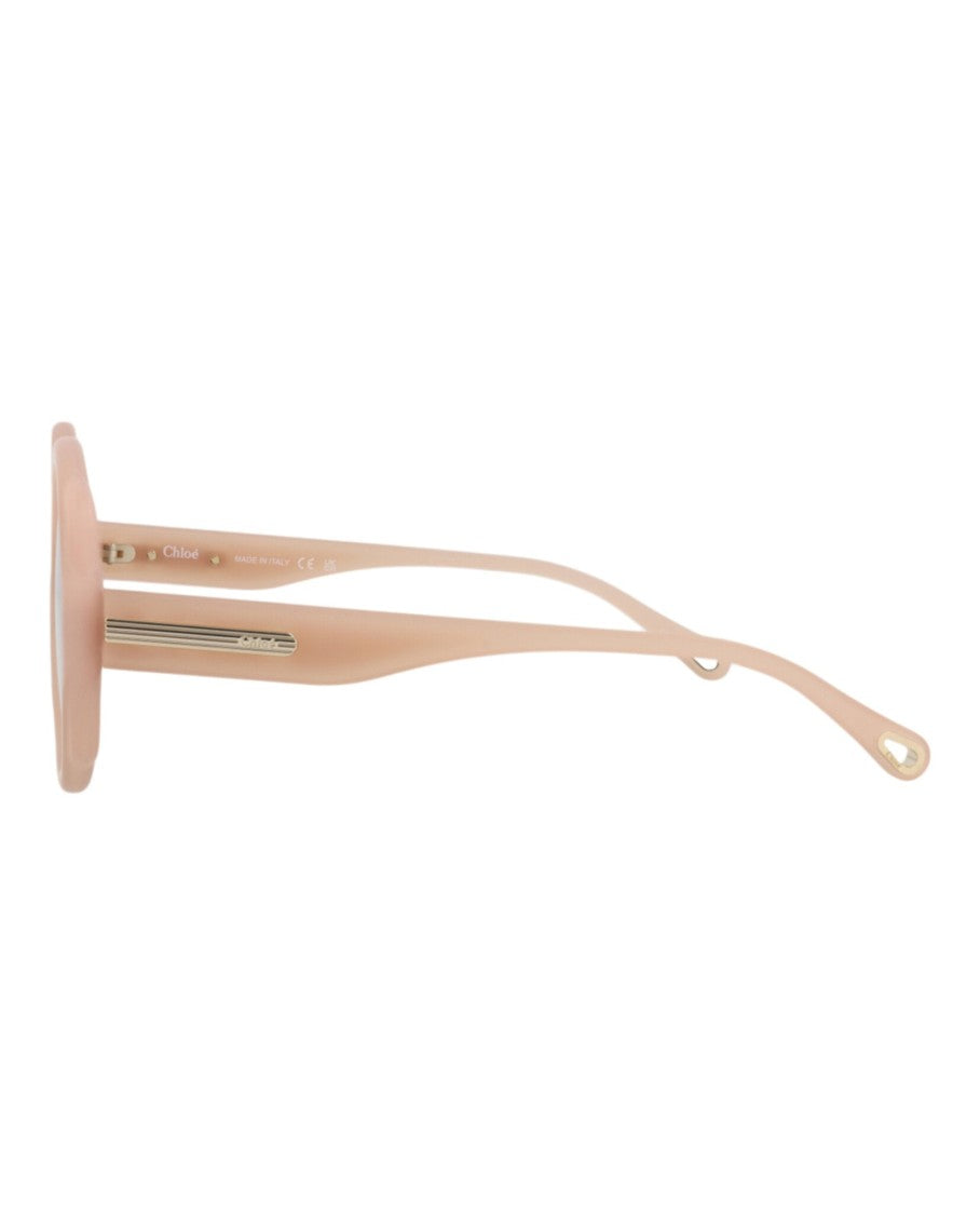 Chloé Round-Frame Recycled Injection Sunglasses