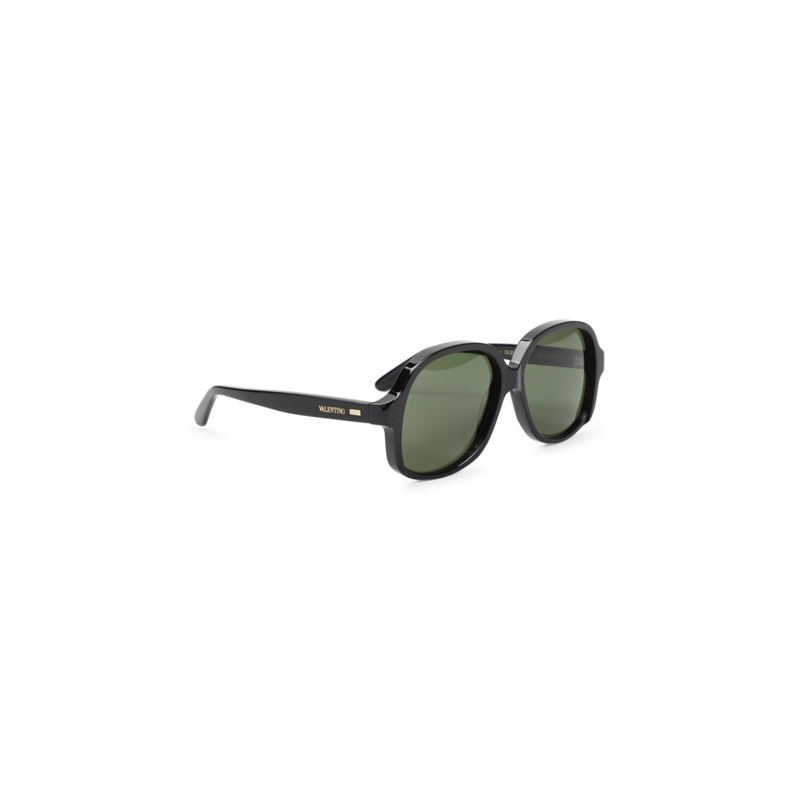 Valentino Oversized Black Acetate Sunglasses