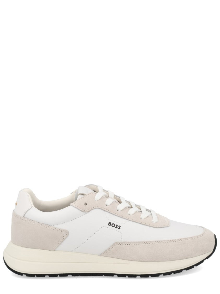 Boss Vinston Cow Leather Suede Sneakers