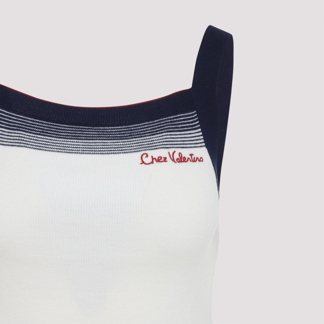 Valentino Betulla White Virgin Wool Top