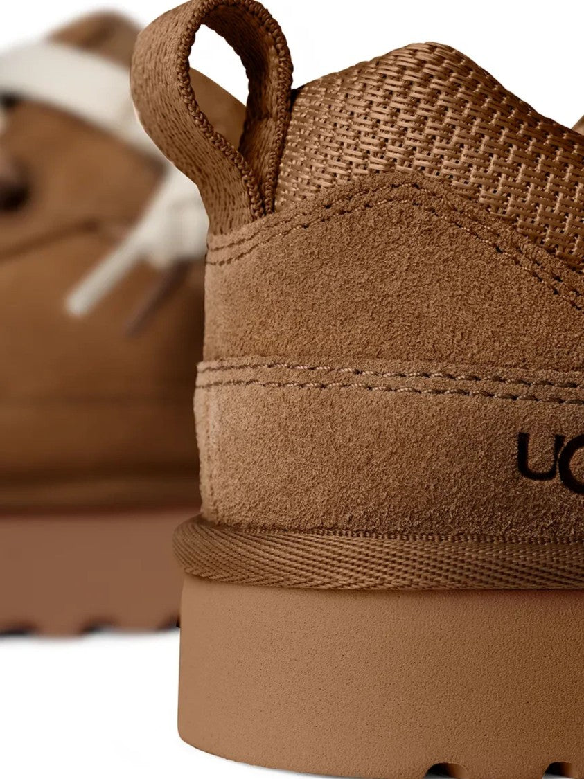 Ugg Brown Low-Top Suede Laced Sneakers