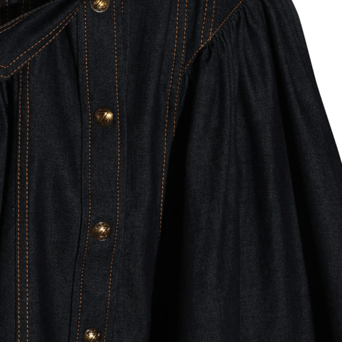 Zimmermann Mini Black Dress With Structured Silhouette And Puffed Sleeves
