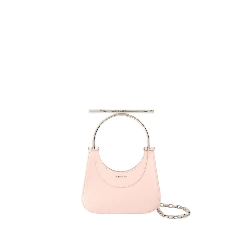 Alexander Mcqueen Mini Cross Bar Purse - Leather - Pink