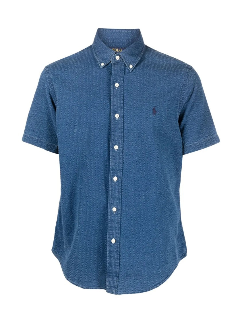 Polo Ralph Lauren Seersucker Logo Short Sleeve Shirt