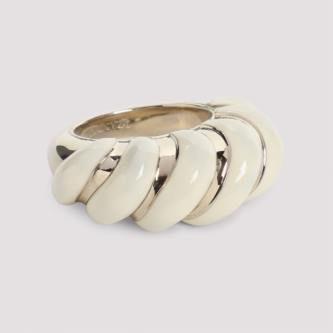 Lanvin Melodie Candy Off White Brass Ring