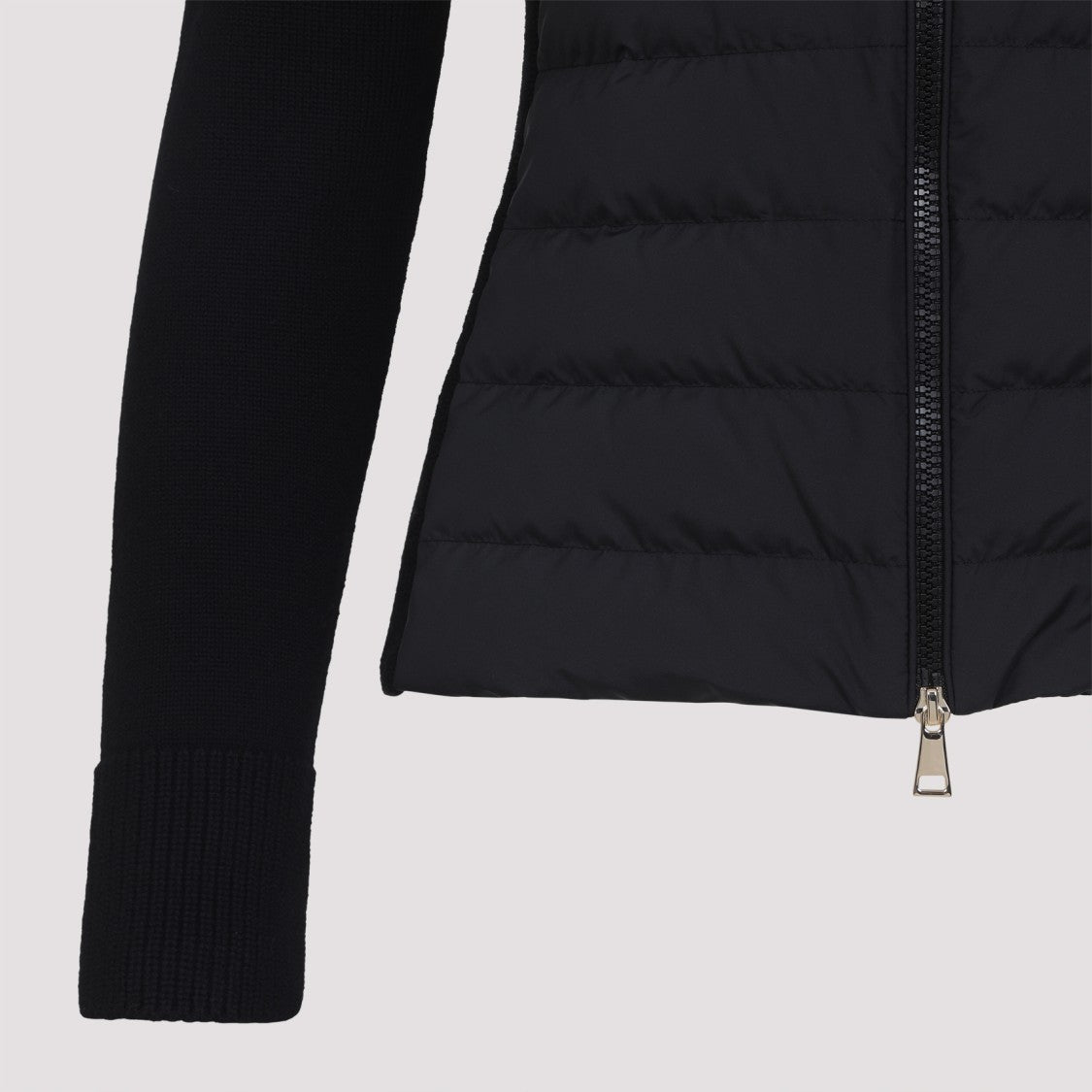 Moncler Fitted Wool Blend Jacket
