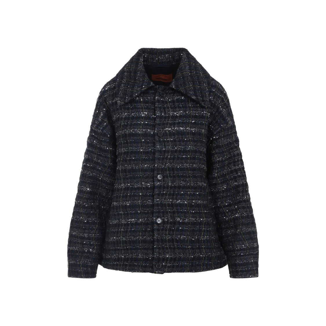 Missoni Textured Checkered Shirt With Metallic Threads