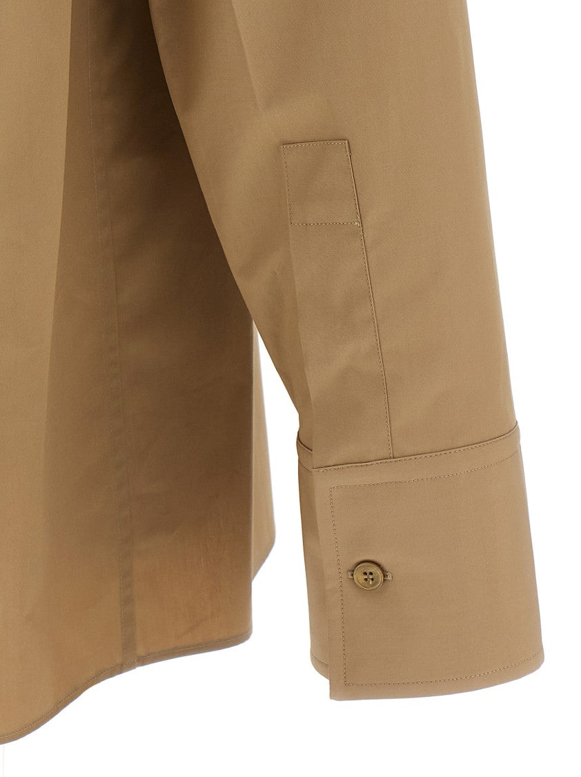 Gucci Cotton Poplin Shirt With Embossed Front Logo